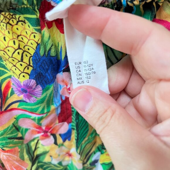 Emma Jayne X H&M Kids Tropical Print Sleeveless Jumpsuit 11-12 Years - Picture 5 of 6